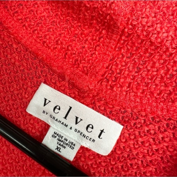 New Velvet Graham Spencer Open Front Knit Cardigan Sweater Size M - Picture 4 of 5